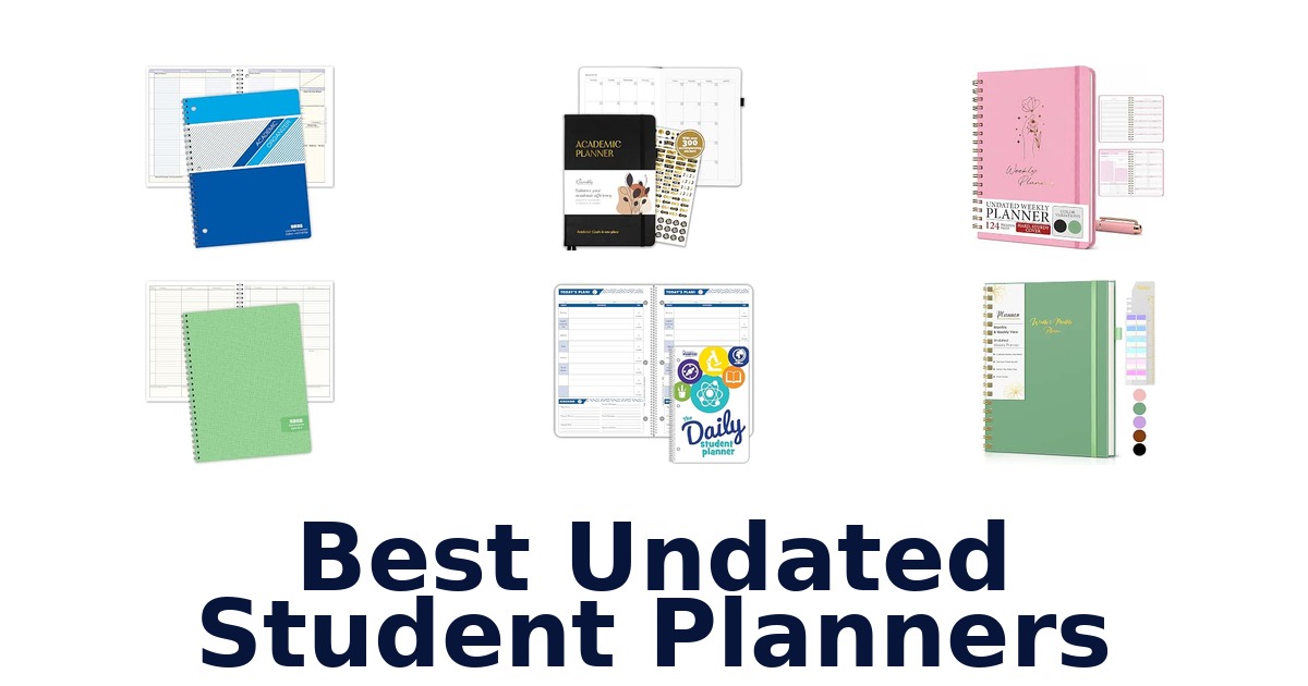 Best Undated Student Planners